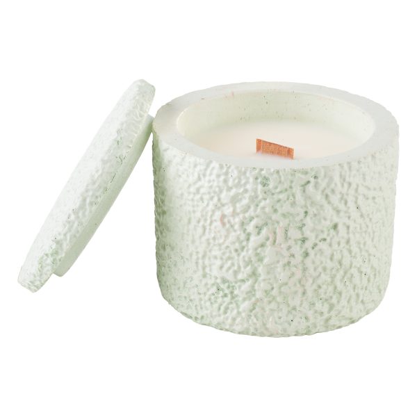 Ανάγλυφο Δοχείο Πορσελάνης με Φυτικό Κερί Σόγιας