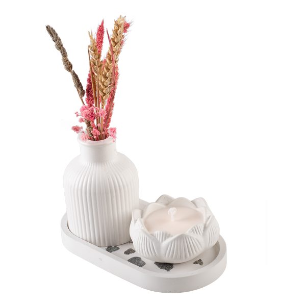 Σετ Πορσελάνης με Πέτρες από Θάλασσα