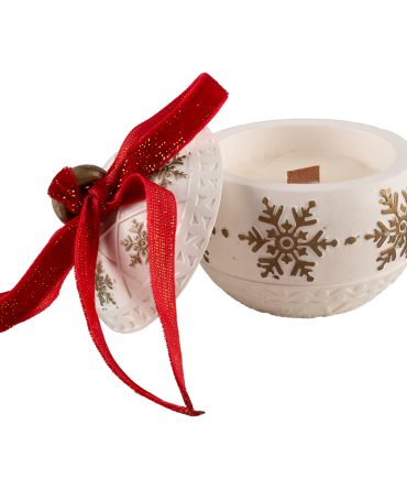 Φυτικό Κερί Σόγιας σε Πορσελάνη σχήμα Χιονονιφάδα