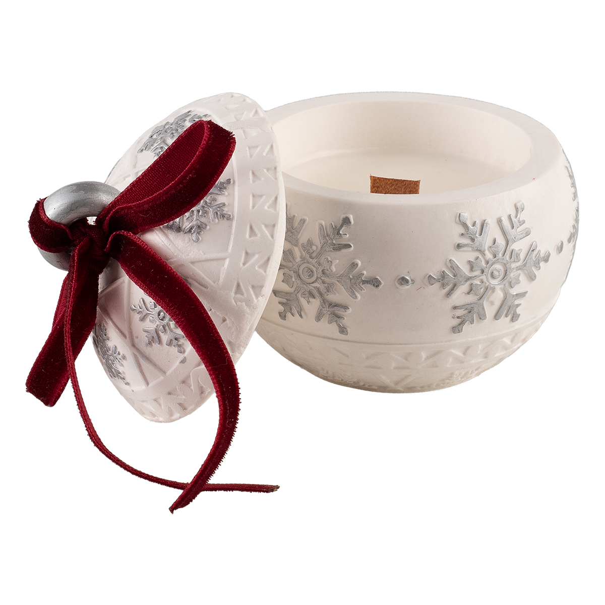 Φυτικό Κερί Σόγιας σε Πορσελάνη σχήμα Χιονονιφάδα - Image 2